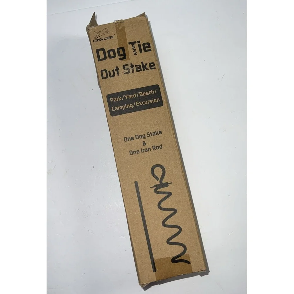 Dog Tie Out Stake‎ for Large Dogs up to 250 lbs - 360° Rotation M